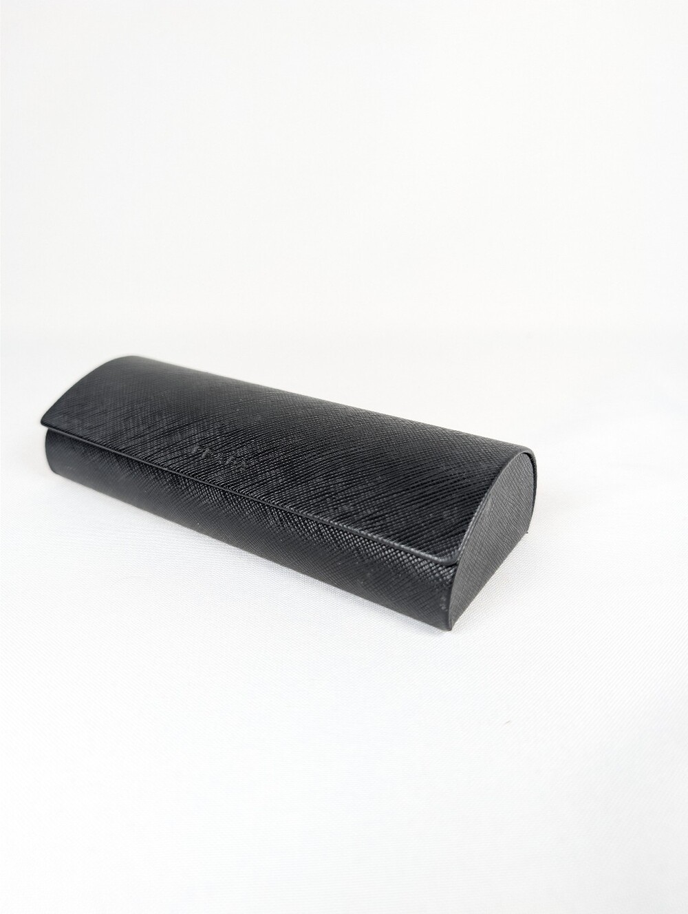 Prada Saffiano Sunglasses Case Black Textured Leather OS Unisex Accessories - Picture 3 of 5